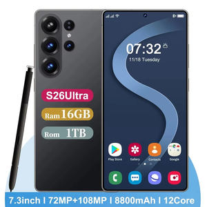 Smartphone Android 15 S26 Ultra 5G fabriqué avec un processeur Deca Core, un appareil photo 108MP, LTE/CDMA, écran OLED HD 90Hz, batterie 8800mAh, double SIM - Product Image 1