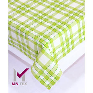 Nappe Rectangle 100% Coton Lavable et Imprimé Tissu Teint en Fil pour Hôtel Maison Restaurant But En Vrac - Product Image 1