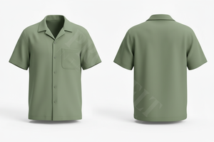 Camisa de Vestir de Manga Corta con Botones, Transpirable, Hecha a Medida, con Bolsillo, Casual, Veraniega, Elegante y Cómoda para Hombre - Product Image 4