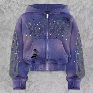 Nouveaux sweats à capuche pour hommes grandes tailles avec faible MOQ, 100 % coton, respirants et légers, teints unis - Product Image 1