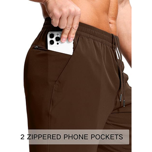 <b>Anti</b> Odor Treated Fabric With Moisture Wicking Properties Flat Lock Seams Prevent <b>Chafing</b> Zippered Back Pocket Secure Gym <b>Shorts</b> - Product Image 5