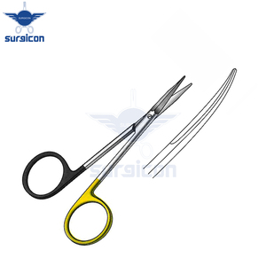 Ciseaux Siegert 11,5 cm / 4-1/2 pouces, ciseaux à lame courbée dentelée, Super Cut TC pour une dissection précise des tissus - Product Image 6