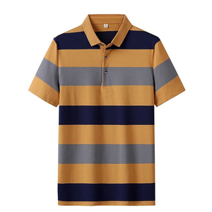Nuevo Diseño de Camisetas Polo para Hombre, Ropa Casual, Venta Caliente, Logotipo Personalizado, Color Sólido, Transpirable, Algodón, Talla Grande, Manga Corta - Product Image 4