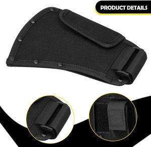 Étui de protection pour hache d'extérieur en cuir véritable de haute qualité et durable, housse de lame d'hachette en acier inoxydable, pour le bricolage du bois - Product Image 4