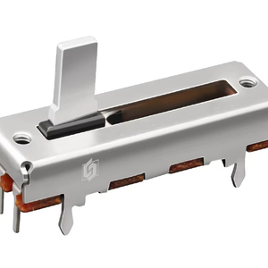 Potenciómetros deslizantes de 15 mm con LED, 50k, perilla metálica, tapa deslizante de 18 mm, potenciómetros deslizantes de audio, potenciómetro dual de 30 mm - Product Image 1