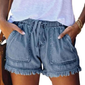 Shorts de Mezclilla para Mujer al por Mayor, Precio Económico, OEM, Casuales, a la Moda, Tendencia 2026, Directo de Fábrica - Product Image 1