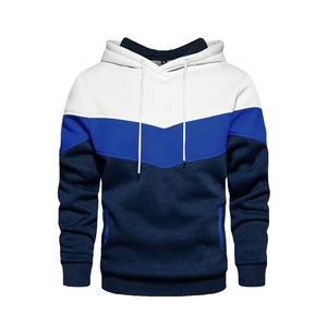 Sweat-shirt à capuche pour hommes, 100% coton, molleton doux, Patchwork multicolore, décontracté, vêtements de rue, mode produit OEM, collection 100% - Product Image 1