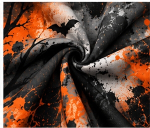 T-shirt pour homme INDEX à manches courtes, col rond, imprimé citrouille et chauve-souris d'Halloween, style sportif décontracté, coupe classique - Product Image 5