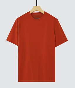 <b>Top</b> Ranking Plain Heavy Cotton 250 280 320g Tshirt Men Custom Print logo <b>Mock</b> <b>Neck</b> Blank t Shirt Oversize Men's T-shirt for Men - Product Image 6