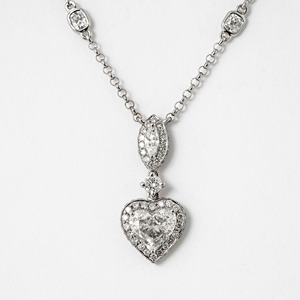 Collar de Diamantes Cultivados en Laboratorio con Corte Radiante de 3.00ct en Oro Blanco de 14K, Colgante de Diseño, Joyería de Lujo para Mujer, Regalo, Certificado IGI - Product Image 2