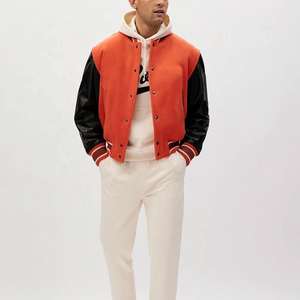Blouson universitaire en cuir pour homme grande taille 2025 – Col montant, prêt pour l'hiver, respirant, séchage rapide, broderie, patch, Impact Flex Apparel - Product Image 4
