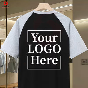 เสื้อยืดคอกลมแขนยาวผ้าฝ้ายเจอร์ซีย์พิมพ์ลายสไตล์ลำลองสำหรับผู้ชายพร้อมโลโก้แบบกำหนดเอง - Product Image 2