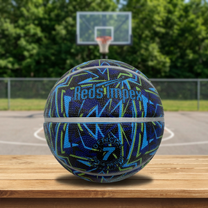 Ballon de basketball en caoutchouc premium - Chambre à air en latex, surface antidérapante pour jeu en extérieur/intérieur, rebond élevé, options de logo/couleur personnalisées - Product Image 5