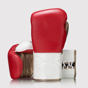 Guantes de Entrenamiento Deportivo de Primera Calidad, Cuero Genuino, Elección del Luchador Profesional, Correa de Velcro, Guantes de Boxeo para Sparring y Saco de Boxeo - Product Image 1