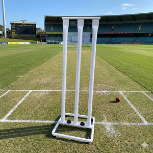 Ensemble de cricket en acier pour intérieur, stumps pliables, portable, léger, durable, équipement d'entraînement au cricket de 30 pouces, kit d'entraînement pour enfants - Product Image 2