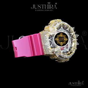 Reloj de Lujo Personalizable para Hombre, Estilo Hip-Hop, Correa de Goma, Caja Redonda de 41 mm, Esfera con Incrustaciones de Diamantes Moissanite, Cuarzo - Product Image 2