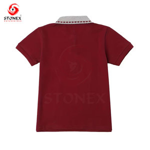 Chemise polo pour garçons, 100% coton, couleur unie, légère, respirante, écologique, séchage rapide, manches courtes, tenue de sport décontractée - Product Image 2