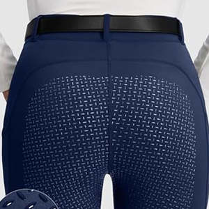 Nouvelles culottes d'équitation unisexes personnalisées avec fermeture éclair, grip en silicone, imperméables et respirantes, designs OEM personnalisés - Product Image 5