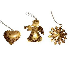 Décoration Murale de Noël en Laiton de Haute Qualité : Ornements Coq, Étoile, Ange – Thème Salon et Saint-Valentin - Product Image 4