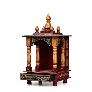 Nirmala Handicrafts <b>Teak</b> Wood Traditional Design Still Life Pattern Wall <b>Shelf</b> for Living Room Home Decor - Product Image 1