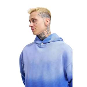 Custom Acid Wash Sublimation Unisex Hooded Heavyweight Tracksuit Distressed <b>Embroidery</b> Sun Faded Zip Sweatsuits Jogger <b>Set</b> - Product Image 5