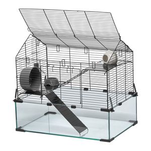 Cage à souris ventilée 22,8 x 15 x 21,3 pouces, habitat transparent à 360 degrés pour hamsters et souris, cage pour petits animaux - Product Image 5