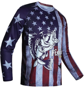 Men's Long Sleeve Fishing <b>Shirt</b> Breathable Cooling Lightweight UPF 50+ 100% Polyester XL Performance <b>Fish</b> <b>T</b>-<b>Shirt</b> Custom OEM ODM - Product Image 1
