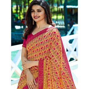 ชุดส่าหรีอินเดียคุณภาพสูงสไตล์บอลลีวูด ผ้าจอร์เจตต์เนื้อหนา ออกแบบโดยดีไซเนอร์ สำหรับผู้หญิง งานแต่งงาน งานเลี้ยง และสวมใส่ลำลอง - Product Image 3