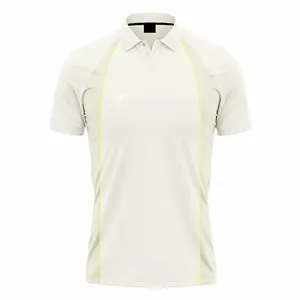 Uniformes de cricket en polyester imprimé à manches courtes, nouveau design, avec taille élastique et logo frontal - Prix bas (vente en gros) - Product Image 2