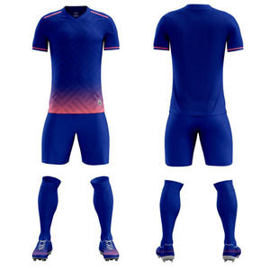 Venta al por Mayor en Línea, Uniforme Deportivo Personalizado de Alta Calidad OEM 100% Poliéster, Conjunto Completo de Jersey de Entrenamiento Deportivo, Uniforme de Fútbol Unisex Transpirable - Product Image 5