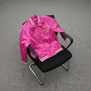 Chaqueta Universitaria Estilo Letterman de Satén para Hombre y Mujer, Ropa de Invierno, Chaqueta Bomber de Poliéster con Dobladillo y Puños Acanalados - Product Image 3