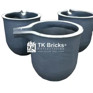High Quality Sic Graphite Crucible For Gold Melting Large Graphite Crucible Pots For Melting Metal