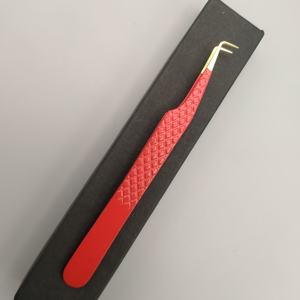 Pince à épiler de précision haute performance en acier inoxydable à pointe lisse, origine Pakistan, modèle 830, personnalisable pour les professionnels de salon - Product Image 6