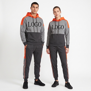 Color Block Cotton Heavyweight <b>Thick</b> Winter Fleece Oversized <b>Hoodie</b> Boxy Fit Blank Plain <b>Men</b> Hoodies - Product Image 2