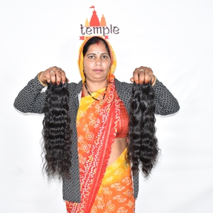 Extensiones de Cabello Humano Indio 100% Remy de Templo, con Doble Trama a Máquina, Puntas de Una Sola Capa, Color Negro Natural - Product Image 5