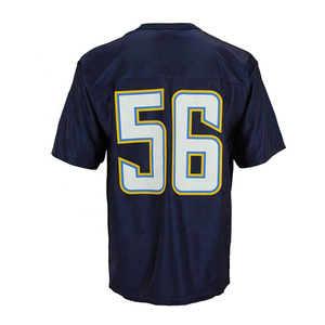 Top Selling High Quality <b>Polyester</b> Heat-Transfer Printed Name & Numbers American Football Jersey Short Sleeves Top Wholesale - Product Image 5