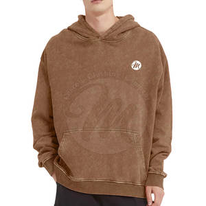 Nouveaux sweats à capuche tendance pour hommes, taille personnalisée, coton et polyester, style décontracté, effet délavé, en vente - Product Image 2