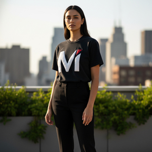 เสื้อยืดพิมพ์ลายพัฟฟ์สำหรับผู้หญิง พิมพ์ลายโฟม 3 มิติ สตรีทแวร์ เสื้อยืดกราฟิก ดีไซน์สั่งทำได้ ผ้าคอตตอนหนานุ่ม ทรงโอเวอร์ไซส์ - Product Image 6