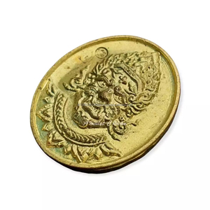 Colgante pequeño con forma de moneda fantasma, colgante de oro, protege el transporte del mal, superventas, Tailandia - Product Image 4