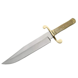 Cuchillo Bowie de Acero Inoxidable, Hoja Fija de Espiga Completa con Funda de Cuero, Herramienta para Caza, Camping y Aventuras al Aire Libre - Product Image 5