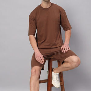 Nouvel Arrivage Ensemble de Survêtement d'Été pour Homme, Tenue de Sport Personnalisée, Ensemble Assorti Imprimé Numérique, T-shirt et Short en Coton Respirant - Product Image 2