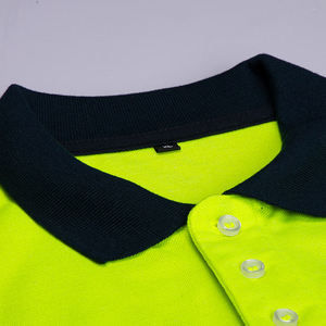 Chemise de travail haute visibilité, polo de sécurité réfléchissant orange, polyester, séchage rapide, vêtements de travail pour la construction, sécurité routière - Product Image 3