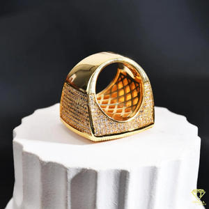Moissanite Diamond Custom Photo Ring Personalized Picture Signet Ring Iced Out <b>Memorial</b> Portrait Ring Hip Hop Gold ring - Product Image 4