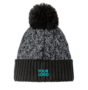 Bonnets unisexes personnalisables en laine tricotée pour l'hiver, fabriqués sur mesure en usine, jacquard 2026 - Product Image 3