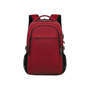 Minimalist Black Nylon Laptop <b>Backpack</b> With Zipper Closure And Water Resistance Unisex Softback 20-39L Capacity - Product Image 2