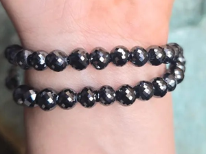 Cuentas de diamante moissanita de 6 mm, cuentas redondas facetadas para pulsera, 179 CT aproximadamente, para la fabricación de collares y joyería, 16 pulgadas. - Product Image 4