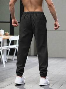 Pantalones deportivos de algodón para hombre |   Pantalones Deportivos Casuales Cómodos con Cintura Elástica - Product Image 2