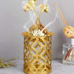 Quemador de incienso Bakhoor vintage de latón con asa, quemador de incienso árabe Oud, soporte decorativo de metal para incienso, fragancia para el hogar - Product Image 4