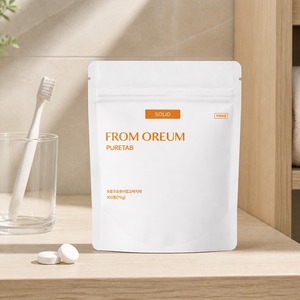 [FROM OREUM] Recharge de dentifrice solide en comprimés pour l'hôtellerie, fournitures de salle de bain pour les voyages et les invités, soins dentaires - Product Image 1