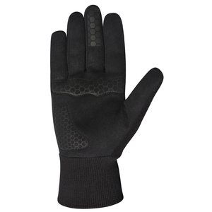 Custom Logo Black Compression Sports <b>Gloves</b> Breathable Stretch Fleece <b>Touchscreen</b> <b>Gloves</b> with Ribbed Cuff for Outdoor Training - Product Image 2